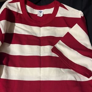 Non Stock Heavyweight Cotton Wide Striped Tshirt NWOT